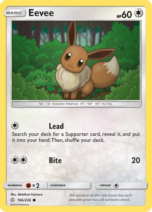 Eevee (166/236) [SM  Cosmic Eclipse] - Common