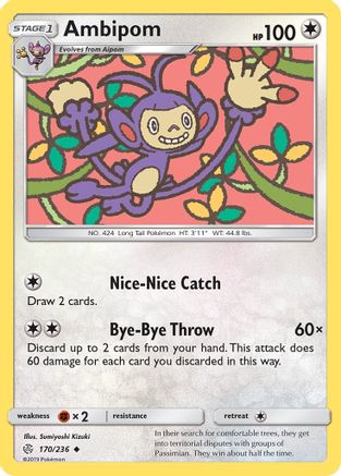 Ambipom (170/236) [SM  Cosmic Eclipse] - Uncommon