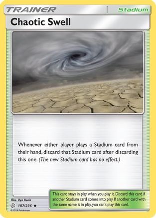 Chaotic Swell (187/236) [SM  Cosmic Eclipse] Reverse Holofoil - Uncommon