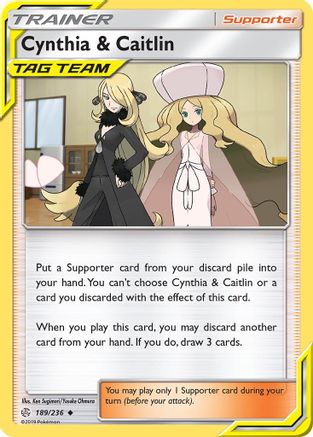 Cynthia & Caitlin (189/236) [SM  Cosmic Eclipse] - Uncommon