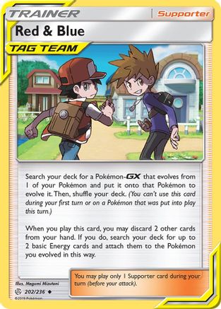 Red & Blue (202/236) [SM  Cosmic Eclipse] - Uncommon