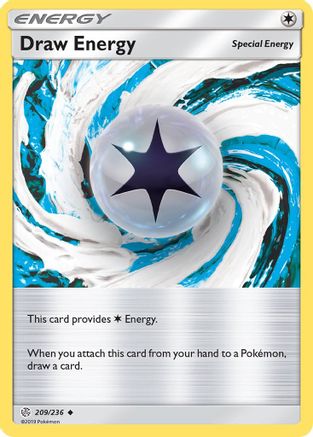 Draw Energy (209/236) [SM  Cosmic Eclipse] Reverse Holofoil - Uncommon