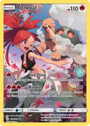 Torkoal (Secret) (237/236) [SM  Cosmic Eclipse] Holofoil - Secret Rare