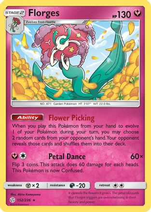 Florges (152/236) [SM  Cosmic Eclipse] Holofoil - Holo Rare