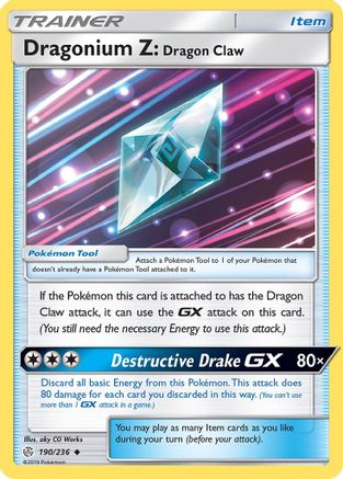 Dragonium Z: Dragon Claw (190/236) [SM  Cosmic Eclipse] - Uncommon