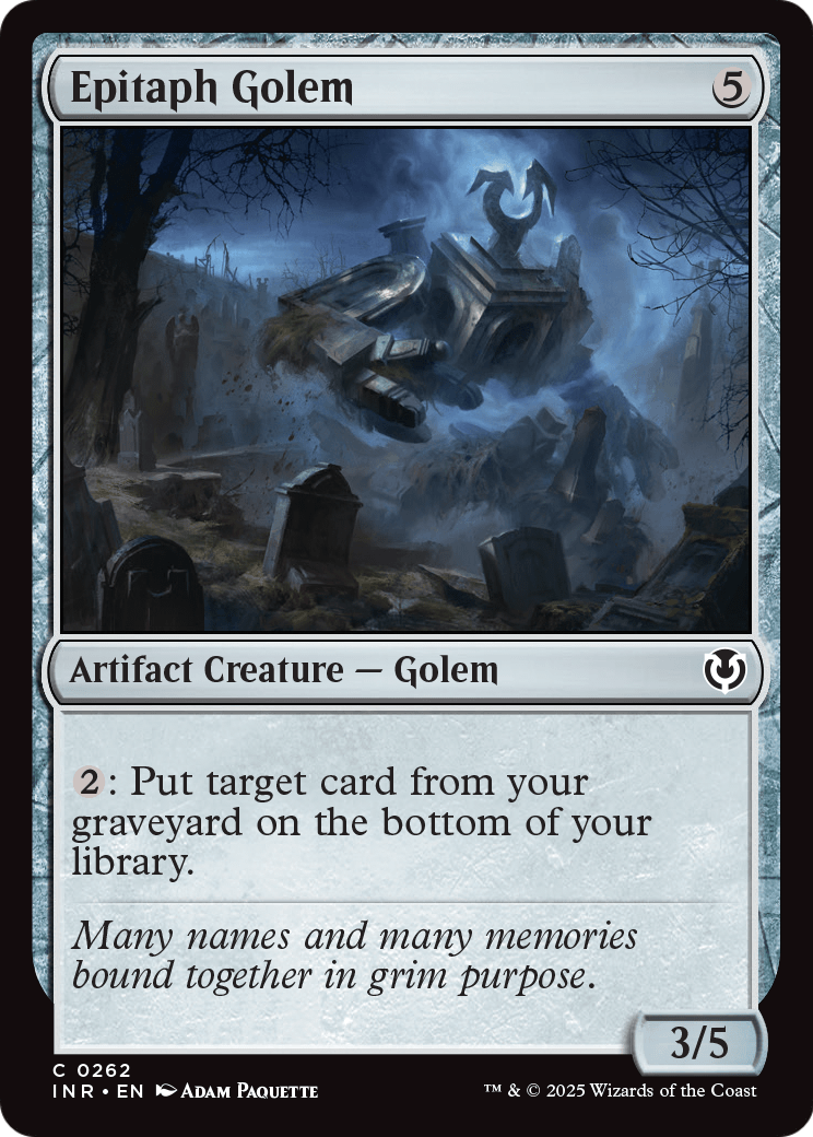 Epitaph Golem (INR-262) [Innistrad Remastered]