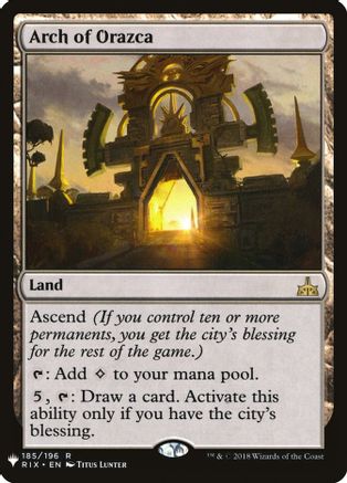 Arch of Orazca (LIST-185) [The List Reprints]