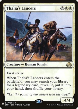 Thalia's Lancers (LIST-047/205) [The List Reprints]