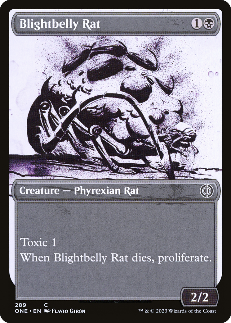 Blightbelly Rat (Showcase) (ONE-289) [Phyrexia: All Will Be One]