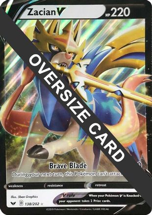 Zacian V (138/202) [Jumbo Cards] Holofoil - Promo