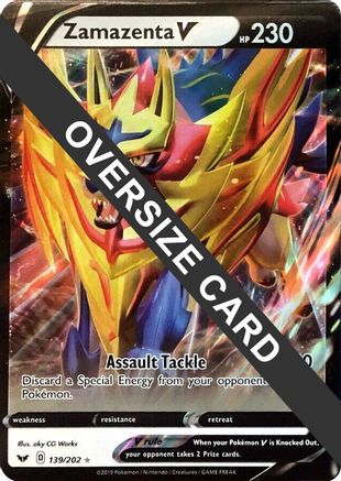 Zamazenta V (139/202) [Jumbo Cards] Holofoil - Promo