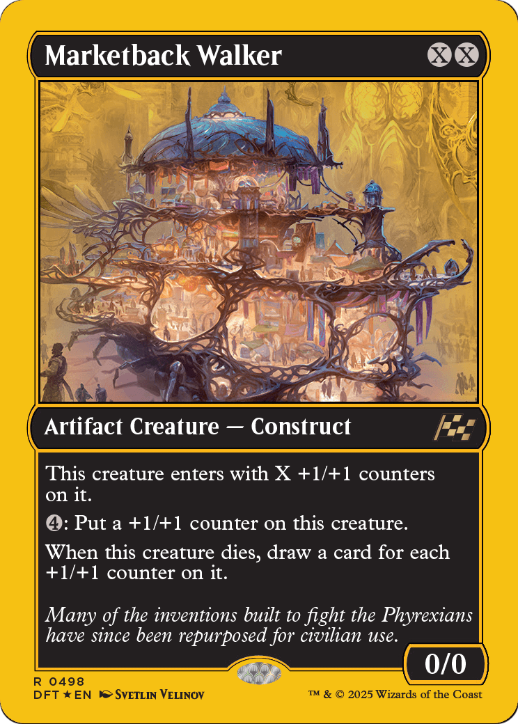 Marketback Walker (First-Place Foil) (DFT-498) [Aetherdrift] Foil