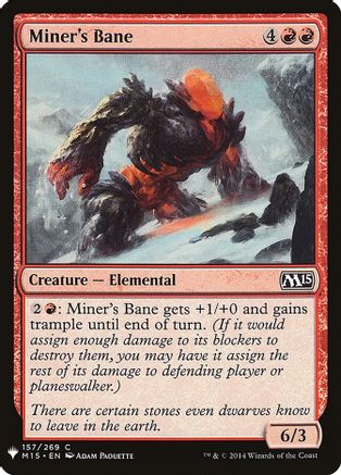 Miner's Bane (LIST-157) [The List Reprints]