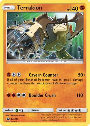Terrakion (SM223/248) [SM Promos] Holofoil - Promo