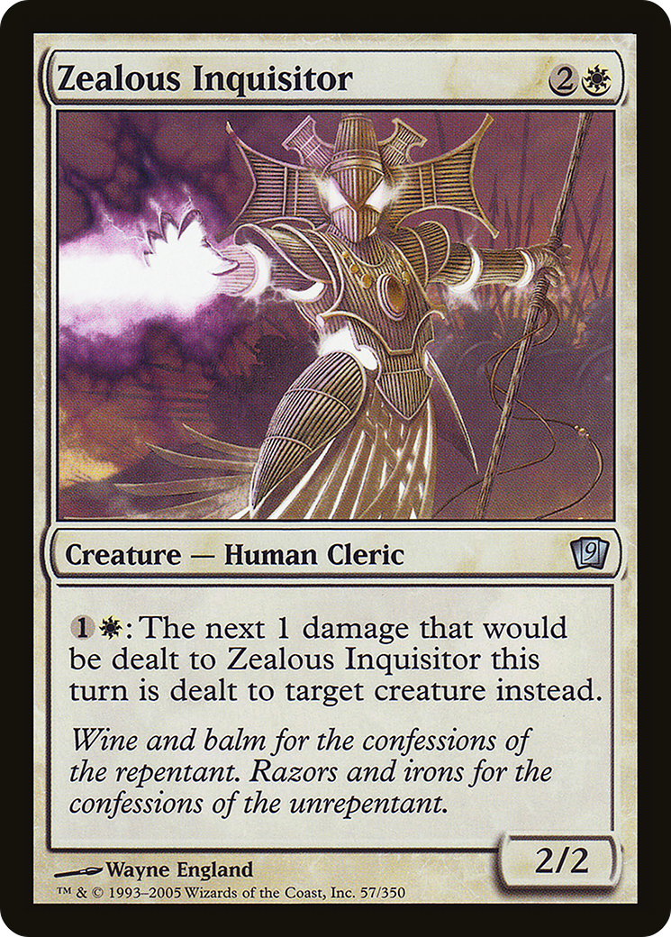 Zealous Inquisitor (9ED-057) [9th Edition]