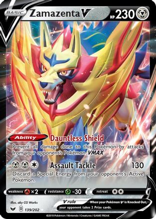 Zamazenta V (139/202) [SWSH01 Sword & Shield Base Set] Holofoil - Ultra Rare