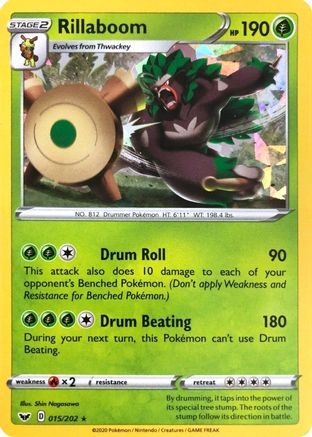 Rillaboom (Cracked Ice Holo) (15/202) [Deck Exclusives] Holofoil - Holo Rare