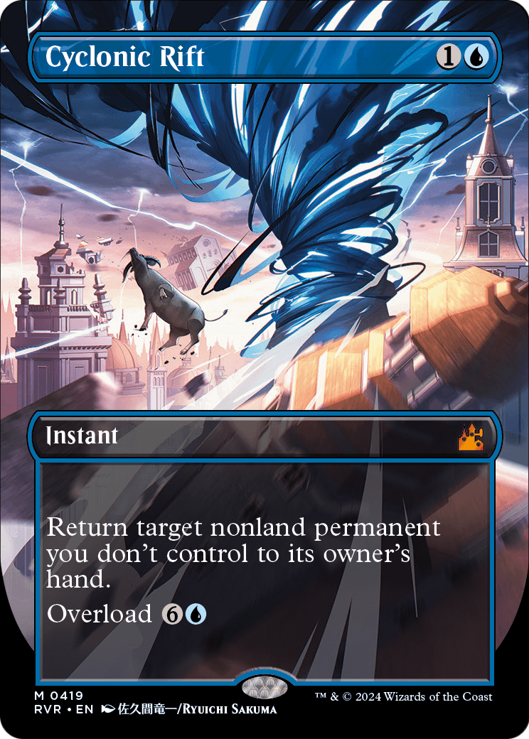 Cyclonic Rift (Anime Borderless) (RVR-419) [Ravnica Remastered] Foil