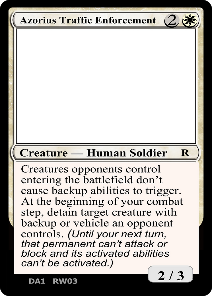 Azorius Traffic Enforcement [Unknown Event]