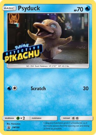 Psyduck - SM199 (Detective Pikachu Stamped) (SM199) [SM Promos] Holofoil - Promo