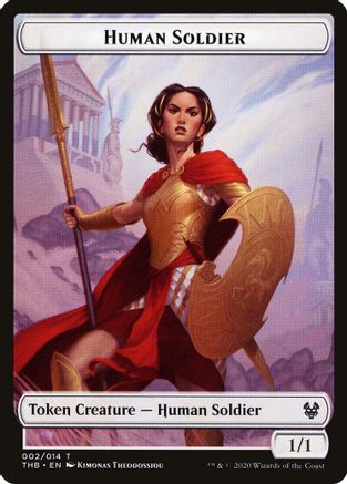 Human Soldier // Tentacle Double-Sided Token (THB-2 // 6) [Theros Beyond Death Tokens] Foil