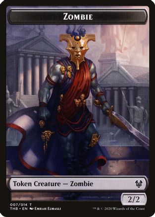 Zombie // Satyr Double-Sided Token (THB-7 // 9) [Theros Beyond Death Tokens] Foil