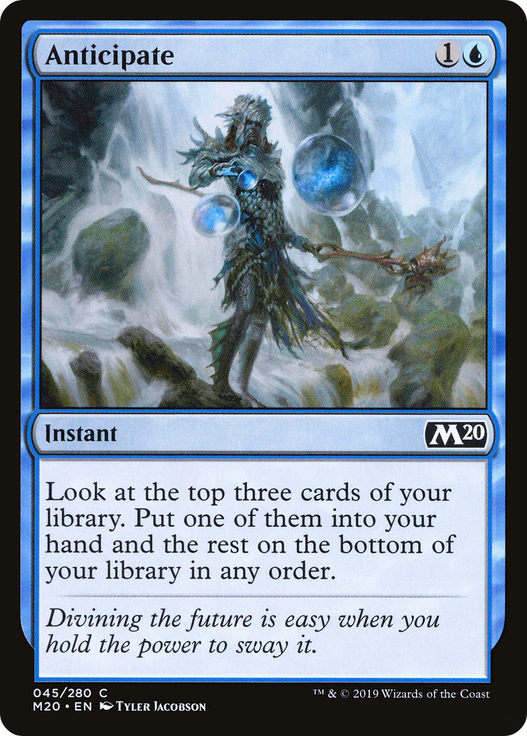 Anticipate (M20-045) [Core Set 2020] Foil