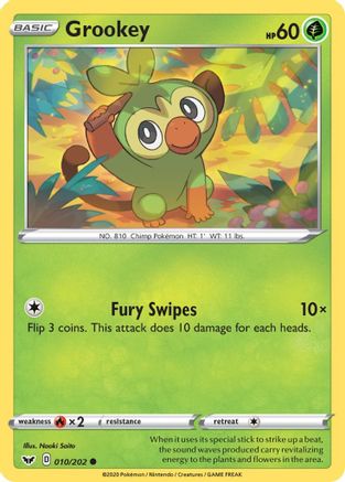 Grookey (010/202) [SWSH01 Sword & Shield Base Set] - Common
