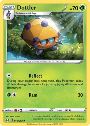 Dottler (018/202) [SWSH01 Sword & Shield Base Set] - Uncommon