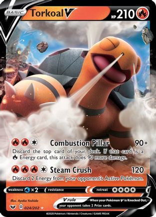 Torkoal V (024/202) [SWSH01 Sword & Shield Base Set] Holofoil - Ultra Rare