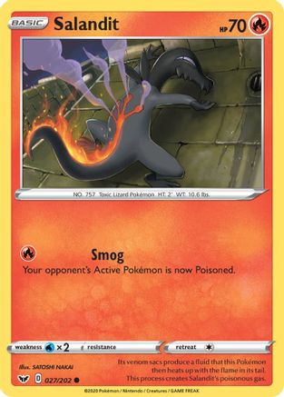 Salandit (027/202) [SWSH01 Sword & Shield Base Set] - Common