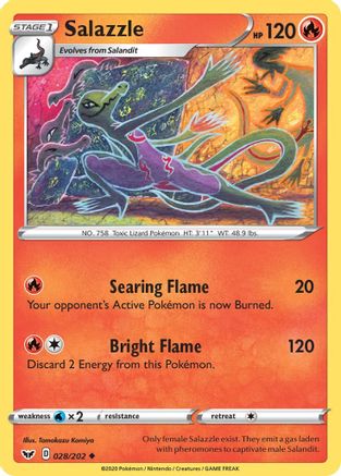 Salazzle (028/202) [SWSH01 Sword & Shield Base Set] - Uncommon