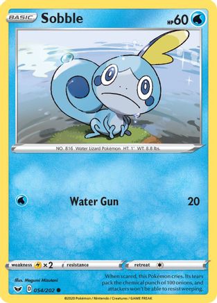 Sobble (054/202) [SWSH01 Sword & Shield Base Set] Reverse Holofoil - Common