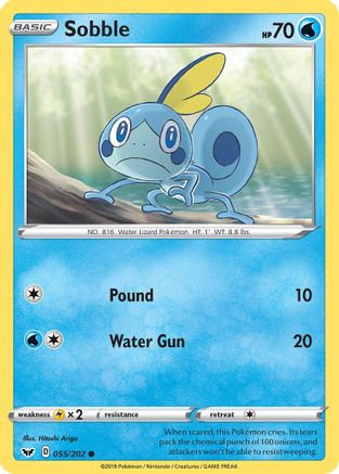 Sobble (055/202) [SWSH01 Sword & Shield Base Set] - Common