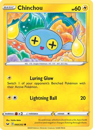 Chinchou (068/202) [SWSH01 Sword & Shield Base Set] - Common