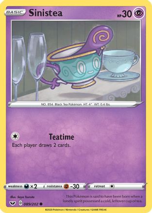 Sinistea (089/202) [SWSH01 Sword & Shield Base Set] - Common