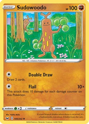 Sudowoodo (100/202) [SWSH01 Sword & Shield Base Set] - Uncommon