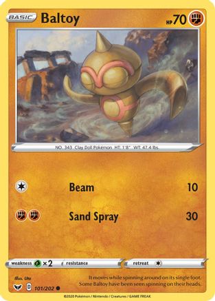 Baltoy (101/202) [SWSH01 Sword & Shield Base Set] Reverse Holofoil - Common