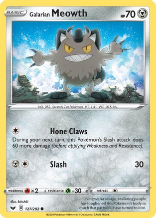 Galarian Meowth (127/202) [SWSH01 Sword & Shield Base Set] - Common
