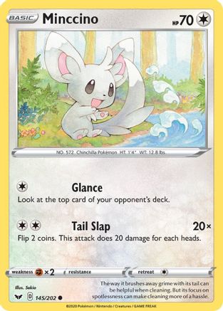 Minccino (145/202) [SWSH01 Sword & Shield Base Set] - Common