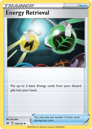 Energy Retrieval (160/202) [SWSH01 Sword & Shield Base Set] - Uncommon