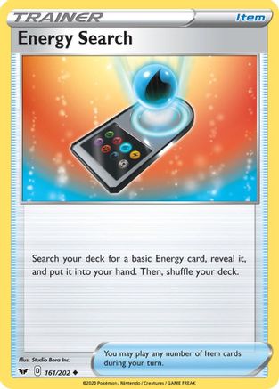 Energy Search (161/202) [SWSH01 Sword & Shield Base Set] - Uncommon
