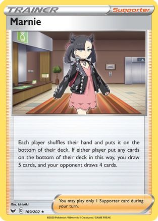 Marnie (169/202) [SWSH01 Sword & Shield Base Set] Reverse Holofoil - Holo Rare