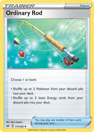 Ordinary Rod (171/202) [SWSH01 Sword & Shield Base Set] Reverse Holofoil - Uncommon