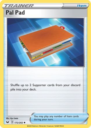 Pal Pad (172/202) [SWSH01 Sword & Shield Base Set] Reverse Holofoil - Uncommon