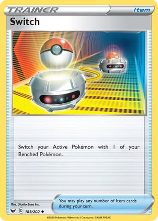 Switch (183/202) [SWSH01 Sword & Shield Base Set] Reverse Holofoil - Uncommon