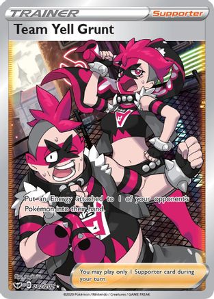 Team Yell Grunt (Full Art) (202/202) [SWSH01 Sword & Shield Base Set] Holofoil - Ultra Rare