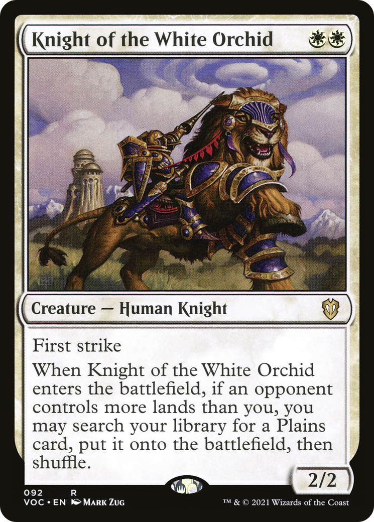 Knight of the White Orchid (VOC-092) [Crimson Vow Commander]