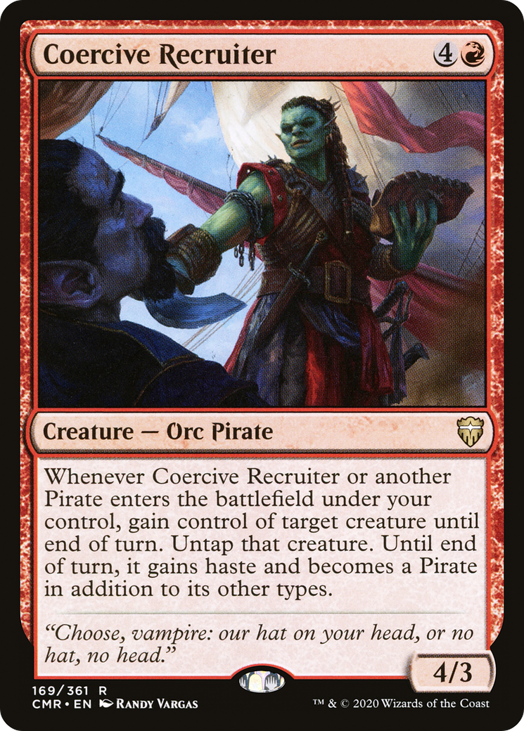 Coercive Recruiter (CMR-169) [Commander Legends] Foil