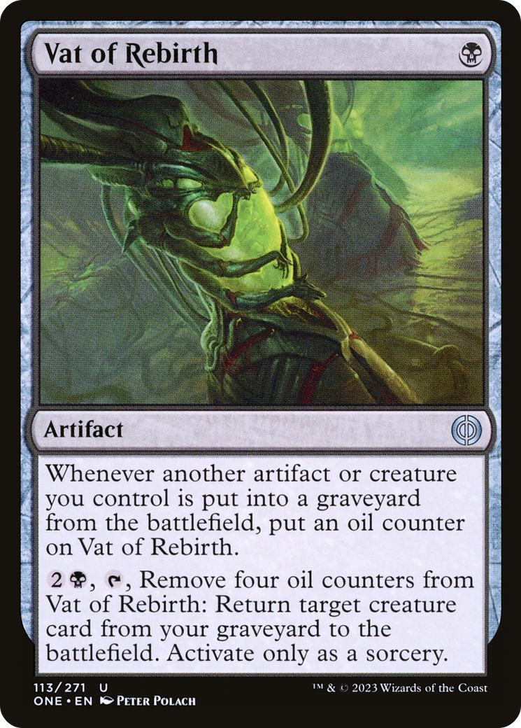 Vat of Rebirth (ONE-113) [Phyrexia: All Will Be One] Foil